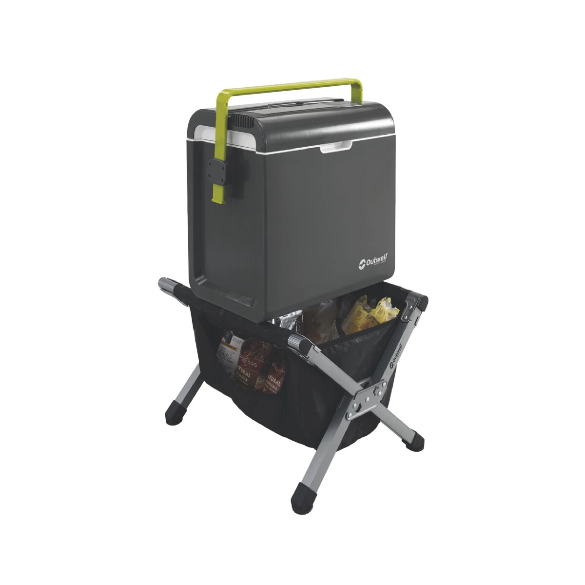 Outwell Charlotte Town avec poche de rangement, gris/noir 4 Outwell Charlotte Town avec poche de rangement, gris/noir – Image 2