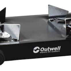 Outwell Appetizer 2 Burner Folding Stove, noir/argent