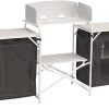 Outwell Camrose Table de cuisine, noir/blanc -Camping Soldes outwell camrose kitchen table black 1