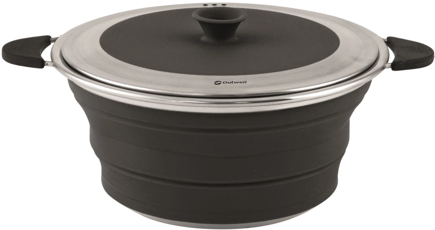 Outwell Collaps Marmite avec couvercle 2500ml, noir 3 Outwell Collaps Marmite avec couvercle 2500ml, noir