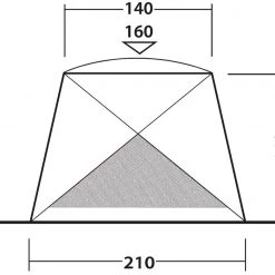 Outwell Compton Beach Shelter, gris -Camping Soldes outwell compton beach shelter 6
