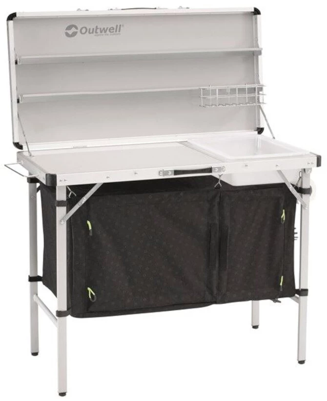 Outwell Drayton Table de cuisine, noir/blanc 3 Outwell Drayton Table de cuisine, noir/blanc