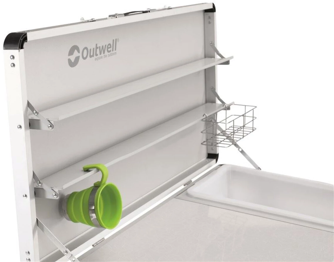 Outwell Drayton Table de cuisine, noir/blanc 6 Outwell Drayton Table de cuisine, noir/blanc – Image 4