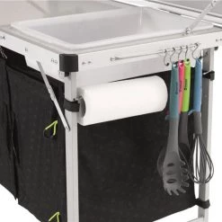 Outwell Drayton Table de cuisine, noir/blanc 13 Outwell Drayton Table de cuisine, noir/blanc -Camping Soldes outwell drayton kitchen table midnight black 6