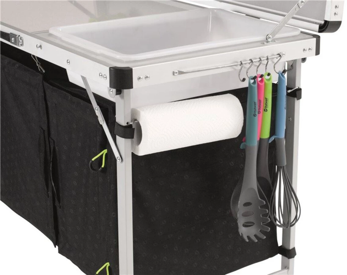 Outwell Drayton Table de cuisine, noir/blanc 8 Outwell Drayton Table de cuisine, noir/blanc – Image 6