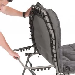 Outwell Fontana Lake Chaise longue pliante, gris -Camping Soldes outwell fontana lake folding chair grey 3