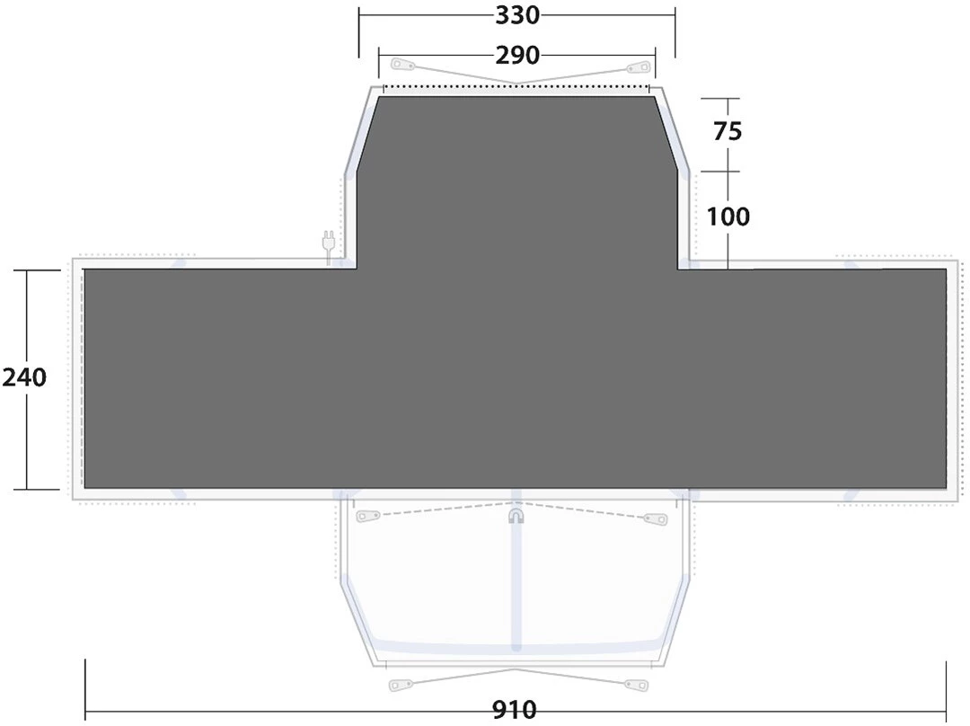 Outwell Grandville 8SA Bâche de sol 4 Outwell Grandville 8SA Bâche de sol – Image 2