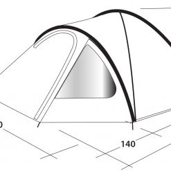 Outwell Haze 5 Tente -Camping Soldes outwell haze 5 tent 3