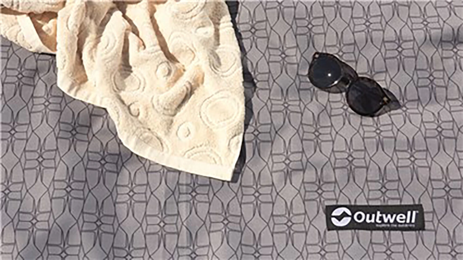 Outwell Lakecrest Tapis tissé plat, gris/noir 4 Outwell Lakecrest Tapis tissé plat, gris/noir – Image 2