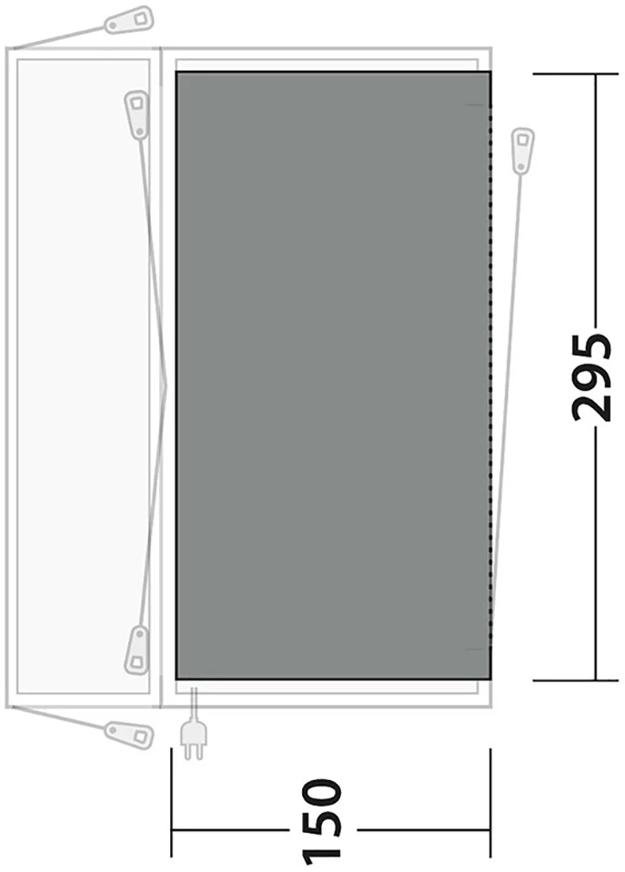 Outwell Lakecrest Tapis tissé plat, gris/noir 5 Outwell Lakecrest Tapis tissé plat, gris/noir – Image 3