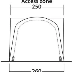 Outwell Newburg 160 Air Drive-Away Awning, gris -Camping Soldes outwell newburg 160 air drive away awning 4