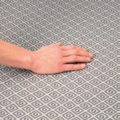 Outwell Newburg 260 Tapis tissé plat, gris/noir -Camping Soldes outwell newburg 260 flat woven carpet grey 3