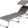 Outwell Victoria Chaise longue, gris -Camping Soldes outwell victoria lounger 1
