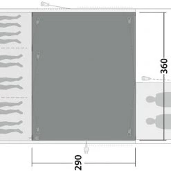 Outwell Winwood 8 Flat Woven Carpet, gris -Camping Soldes outwell winwood 8 flat woven carpet 3