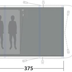 Outwell Wolfburg 380 Flat Woven Carpet, gris -Camping Soldes outwell wolfburg 380 flat woven carpet 3